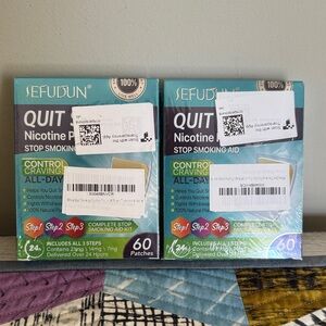 Sefudun Quit Smoking Nicotine Patches Set of 2 Boxes NWT